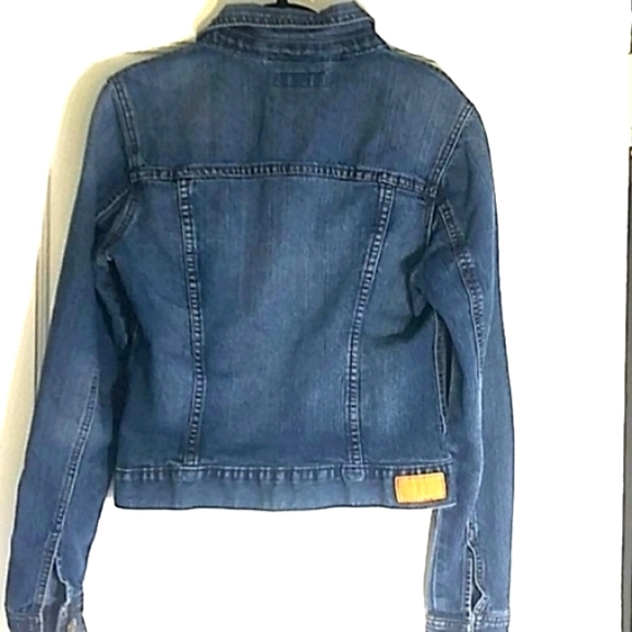 Adam Levine Collection Dark Wash Blue Jean Jacket - Picture 3 of 7